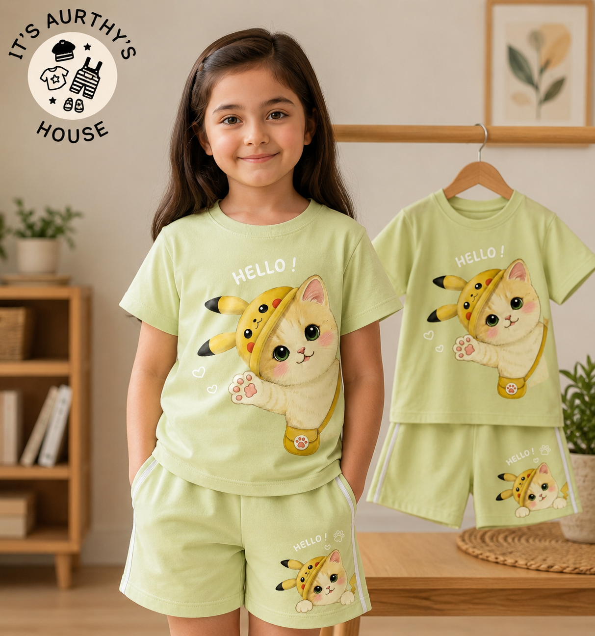 Exclusive Baby printed Tee and pant set