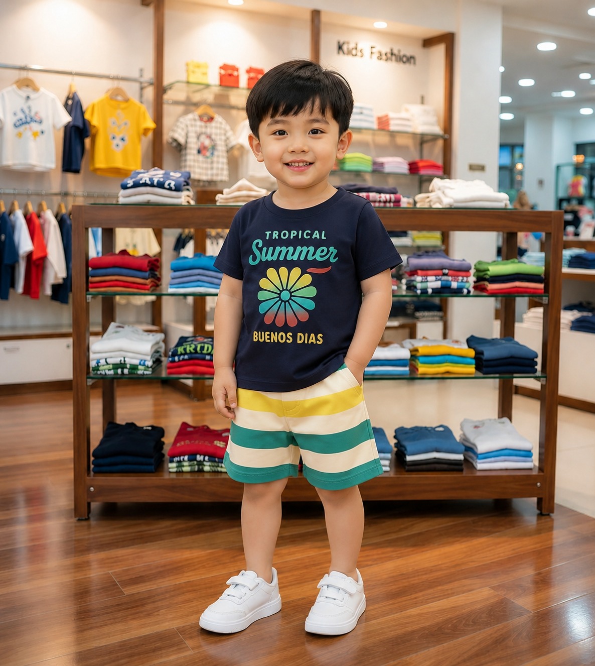 Exclusive Baby printed Tee and pant set