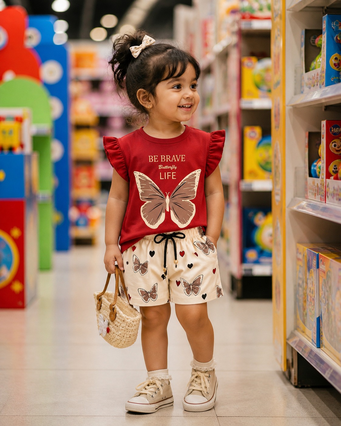Exclusive Baby printed Tee and pant set