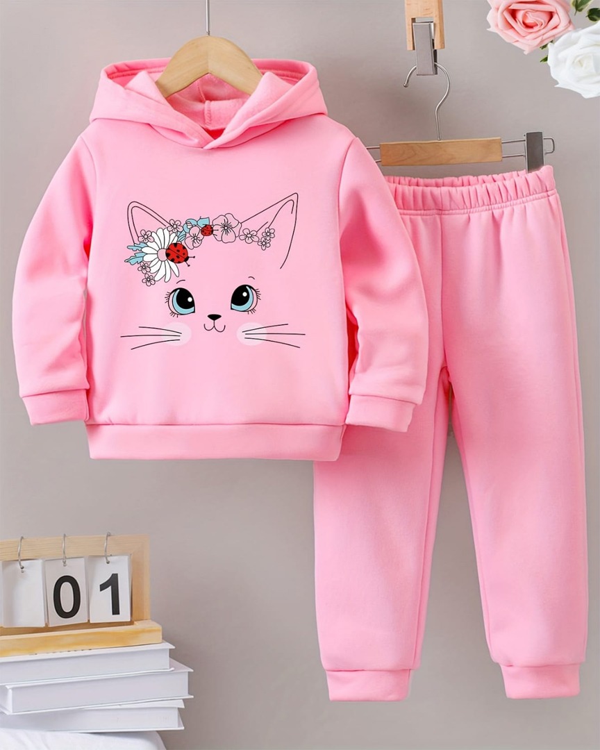 Premium Kids Winter Hoodie & Pant Set – 100% Cotton | 280–300 GSM
