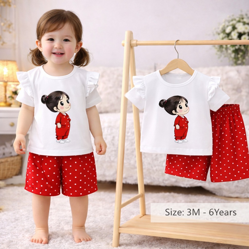 Exclusive Baby printed Tee and pant set