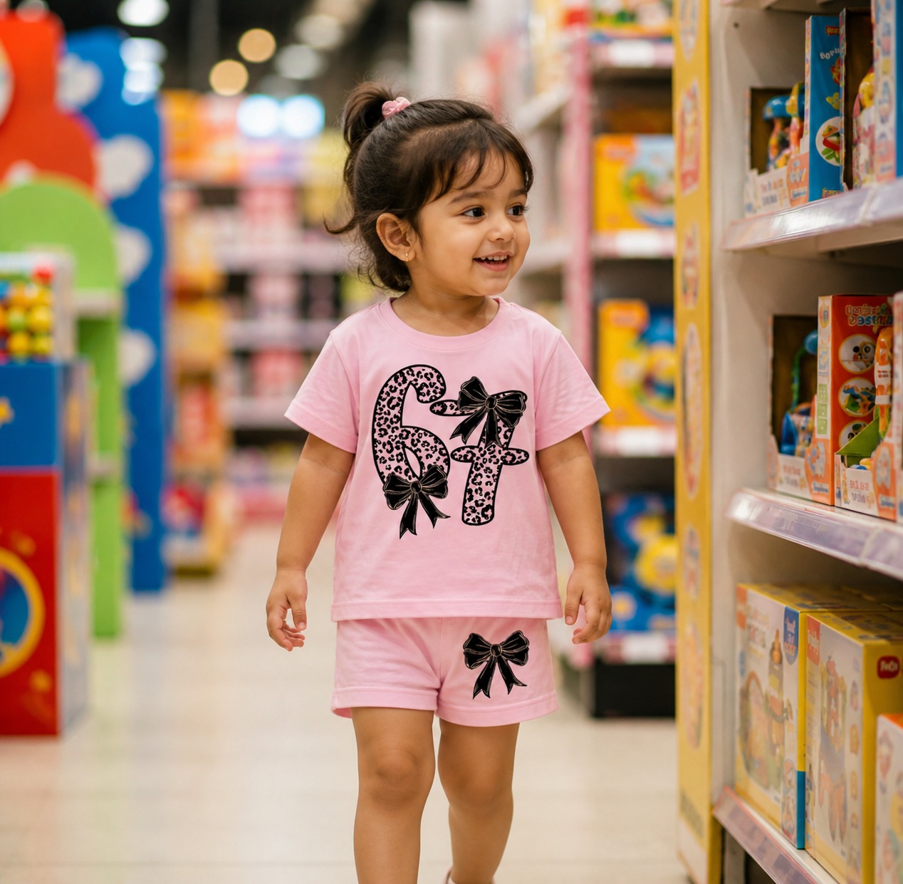 Exclusive Baby printed Tee and pant set