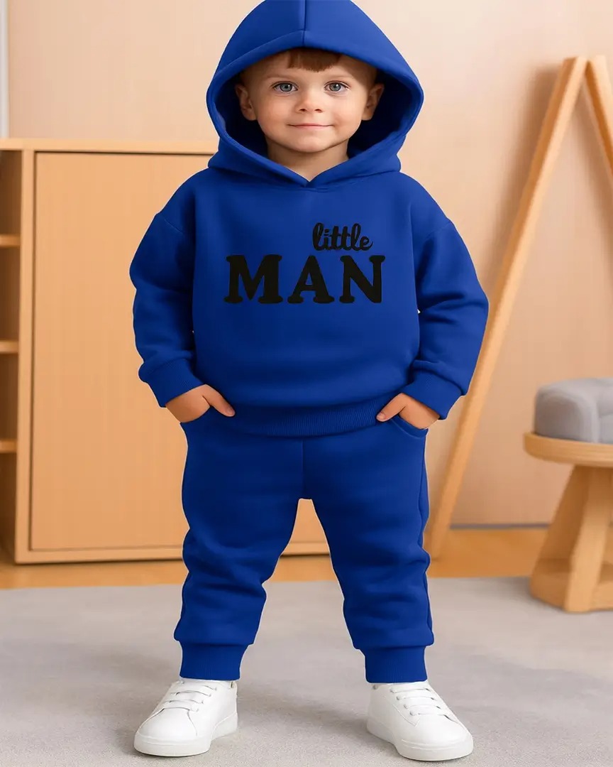 Premium Kids Winter Hoodie & Pant Set – 100% Cotton | 280–300 GSM