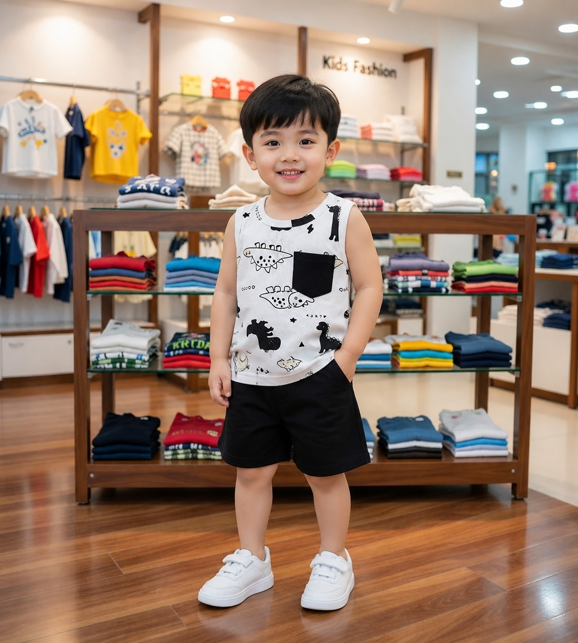 Exclusive Baby printed Tee and pant set