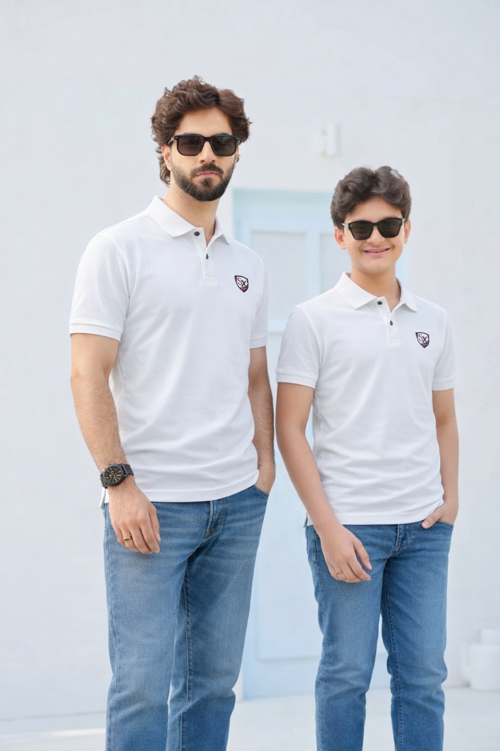 Father–Son Matching Polo Set