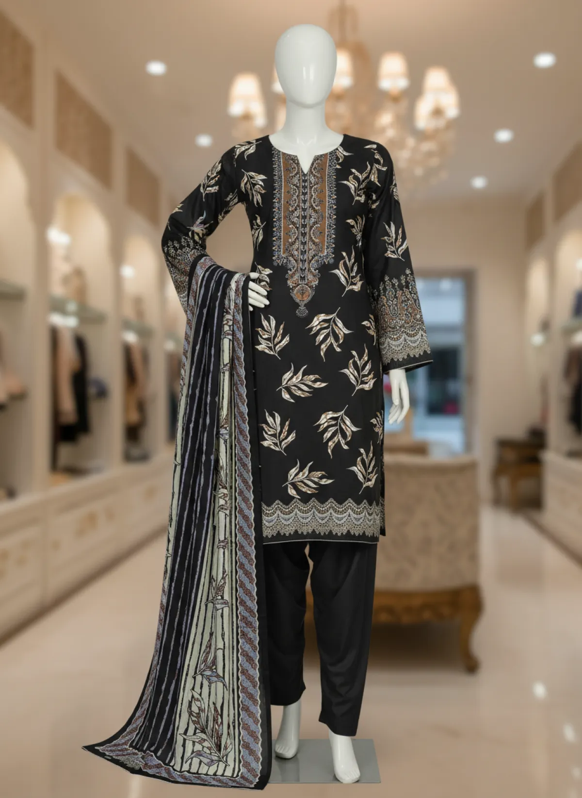 Pure Cotton Zamzam Three-piece - Image 1