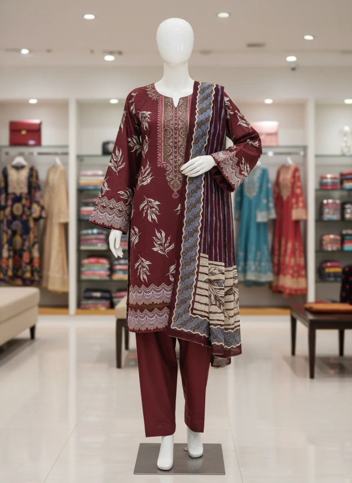 Pure Cotton Zamzam Three-piece - Image 1