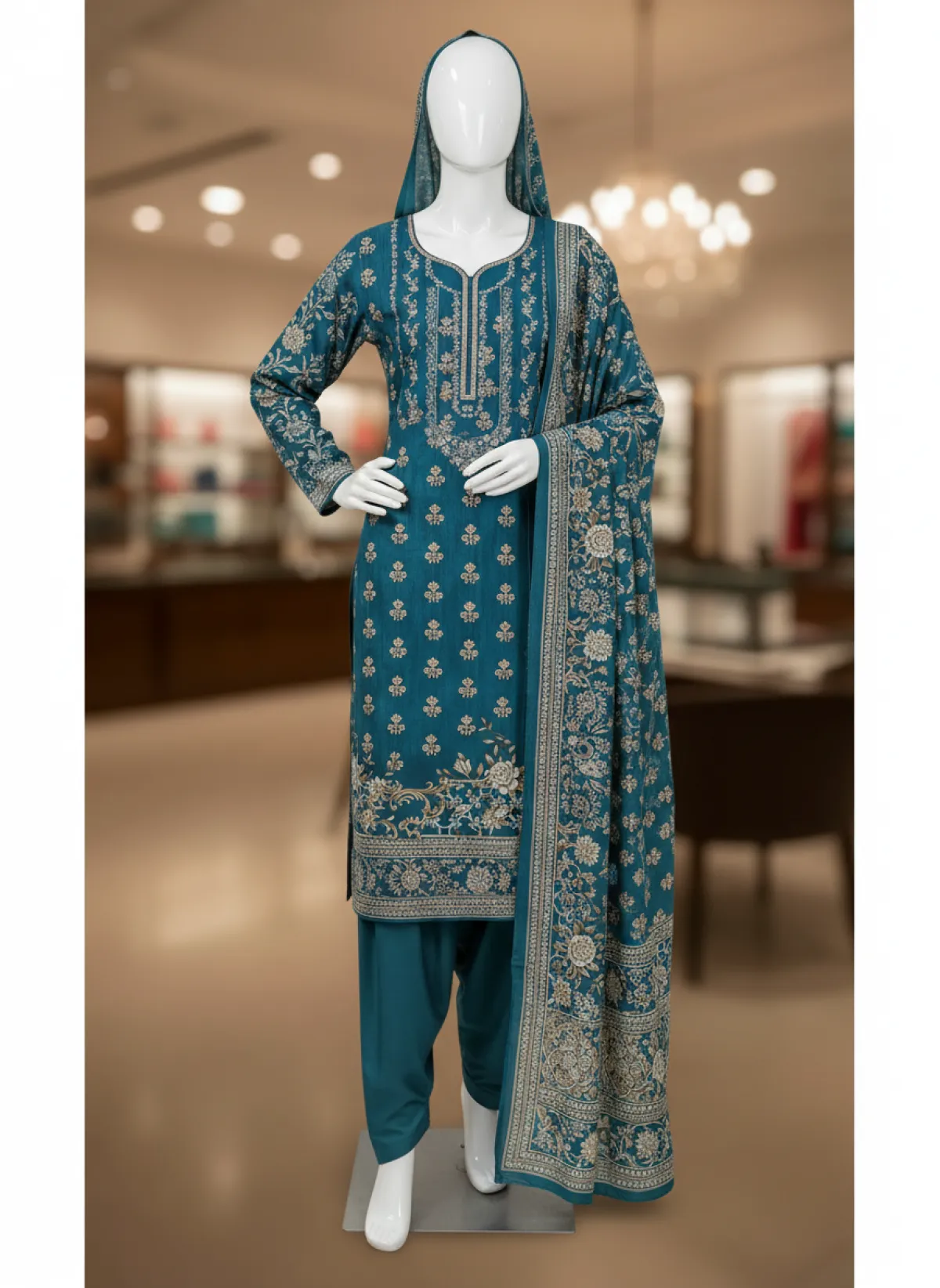 Premium Cotton Zamzam Three-piece - Image 1