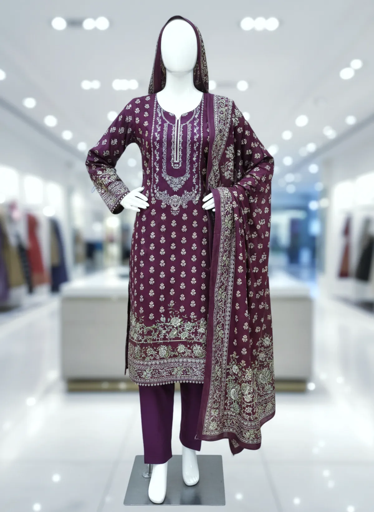 Premium Cotton Zamzam Three-piece - Image 1