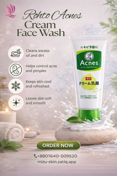 Rohto Mentholatum Acnes Cream Face Wash_img_1