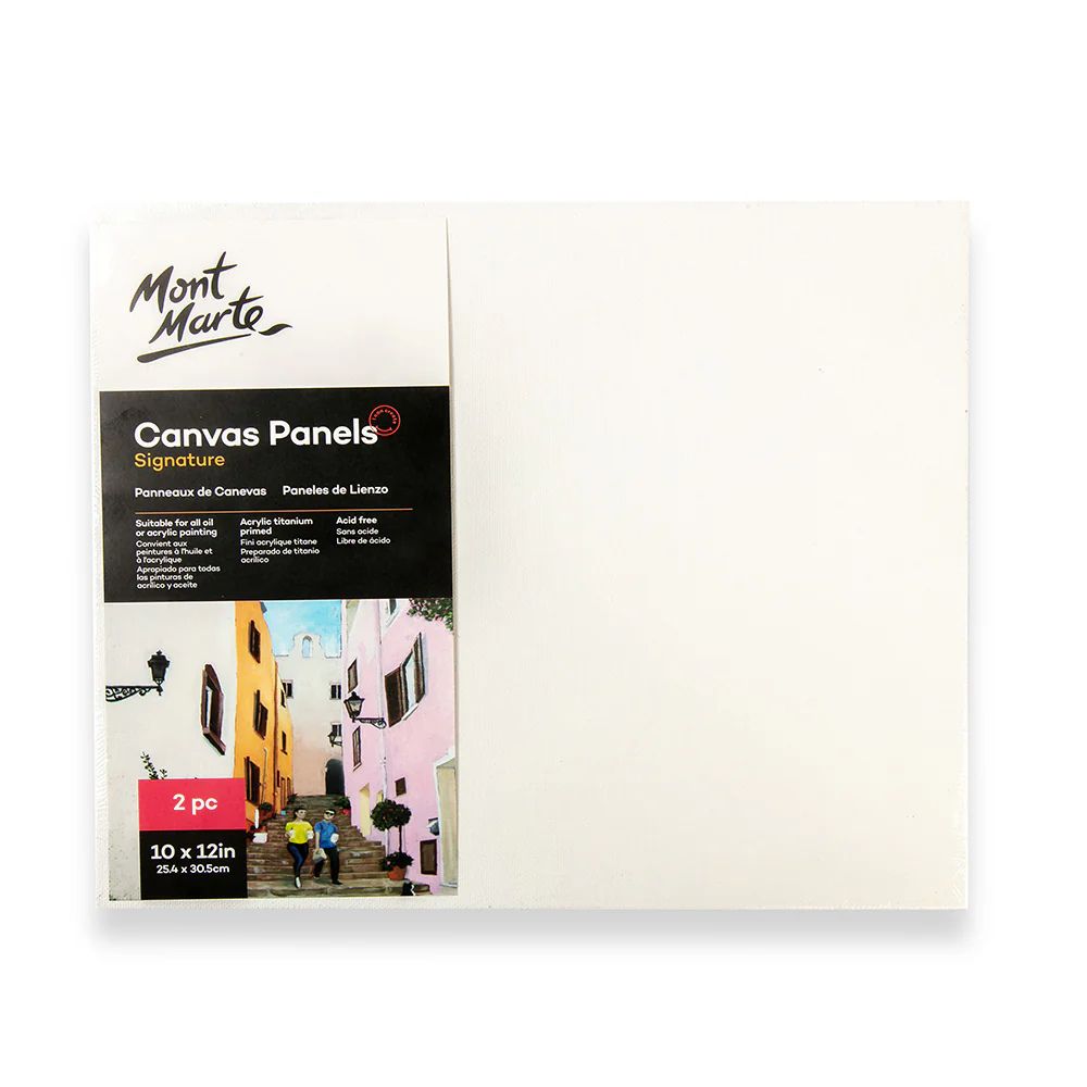 Mont Marte Canvas Panel – 10×12 inch (2pc Pack)