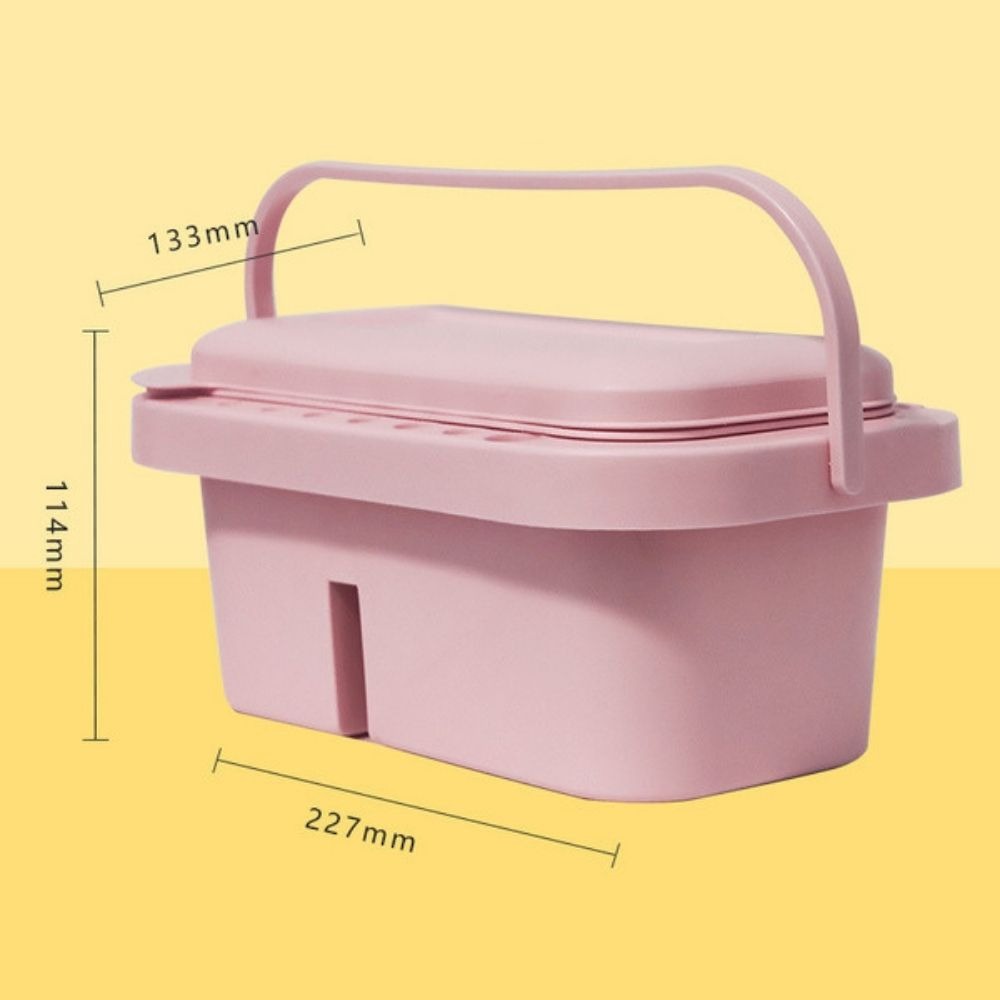 Pink 3-In-1 Multi-Function Paint Brush Washer Basin – Portable Brush Cleaner, Brush Holder & Mixing Palette With Lid For Watercolor, Acrylic, Gouache & Oil Painting From CHARUKAJ