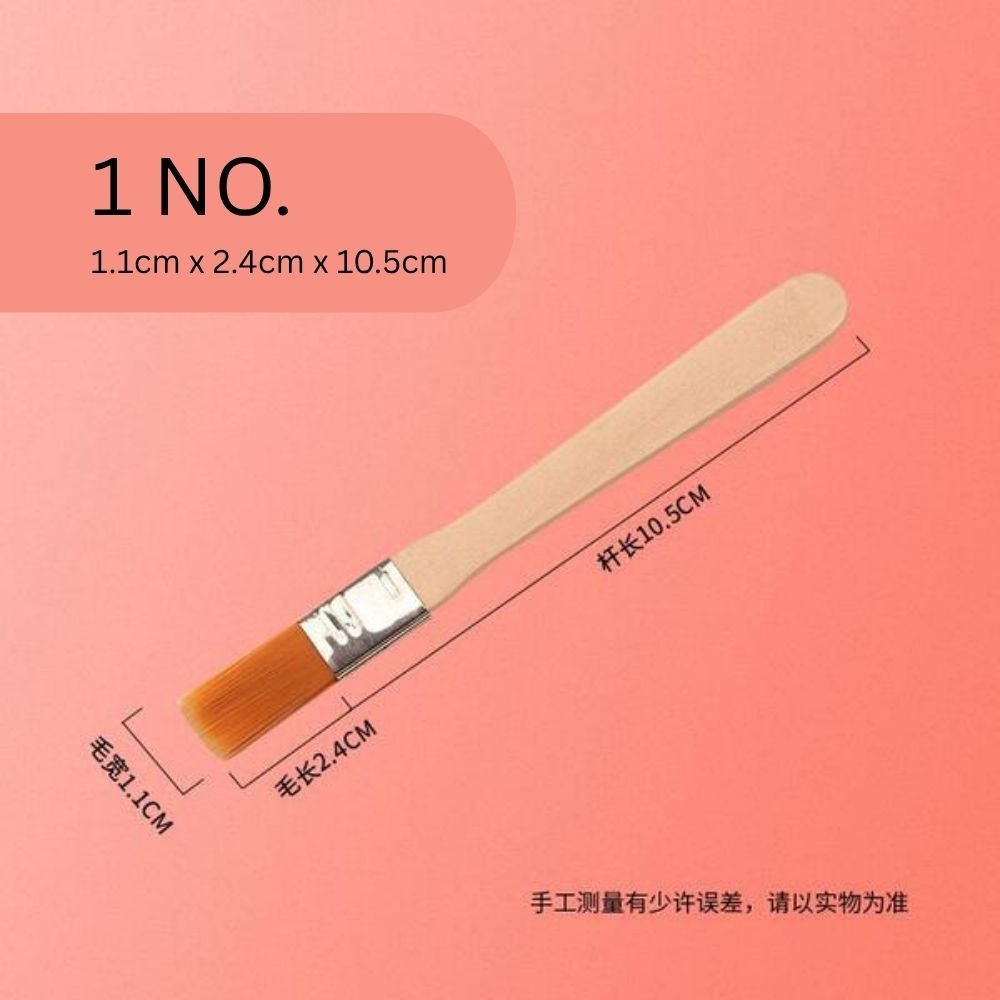 1 Piece "No.4" Professional Gesso Brush – Premium Synthetic Durable Brush for DIY Art, Crafts, Gesso, Acrylic, Primer & Canvas Preparation | Lightweight Artist Brush with White & Golden Bristles From ArtEase Studio by CHARUKAJ (2.4 × 2.8 × 12.0 cm)_img_1