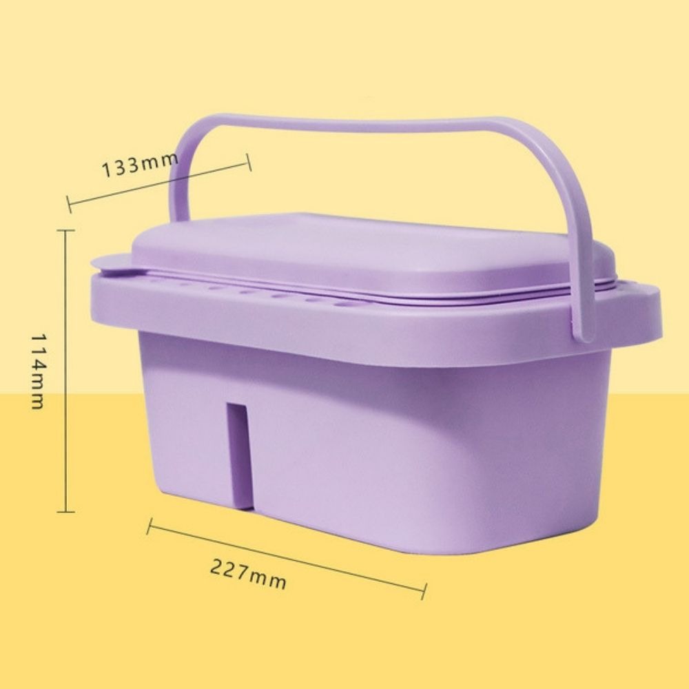 Purple 3-In-1 Multi-Function Paint Brush Washer Basin – Portable Brush Cleaner, Brush Holder & Mixing Palette With Lid For Watercolor, Acrylic, Gouache & Oil Painting From CHARUKAJ