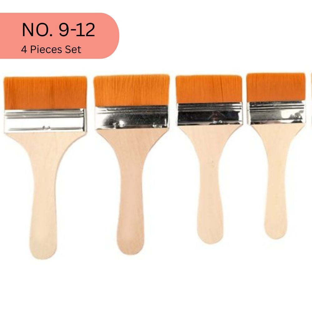 1 Piece "No.11" Professional Gesso Brush – Premium Synthetic Durable Brush for DIY Art, Crafts, Gesso, Acrylic, Primer & Canvas Preparation | Lightweight Artist Brush with White & Golden Bristles From ArtEase Studio by CHARUKAJ (7.0 × 3.3 × 13.5 cm)_img_4