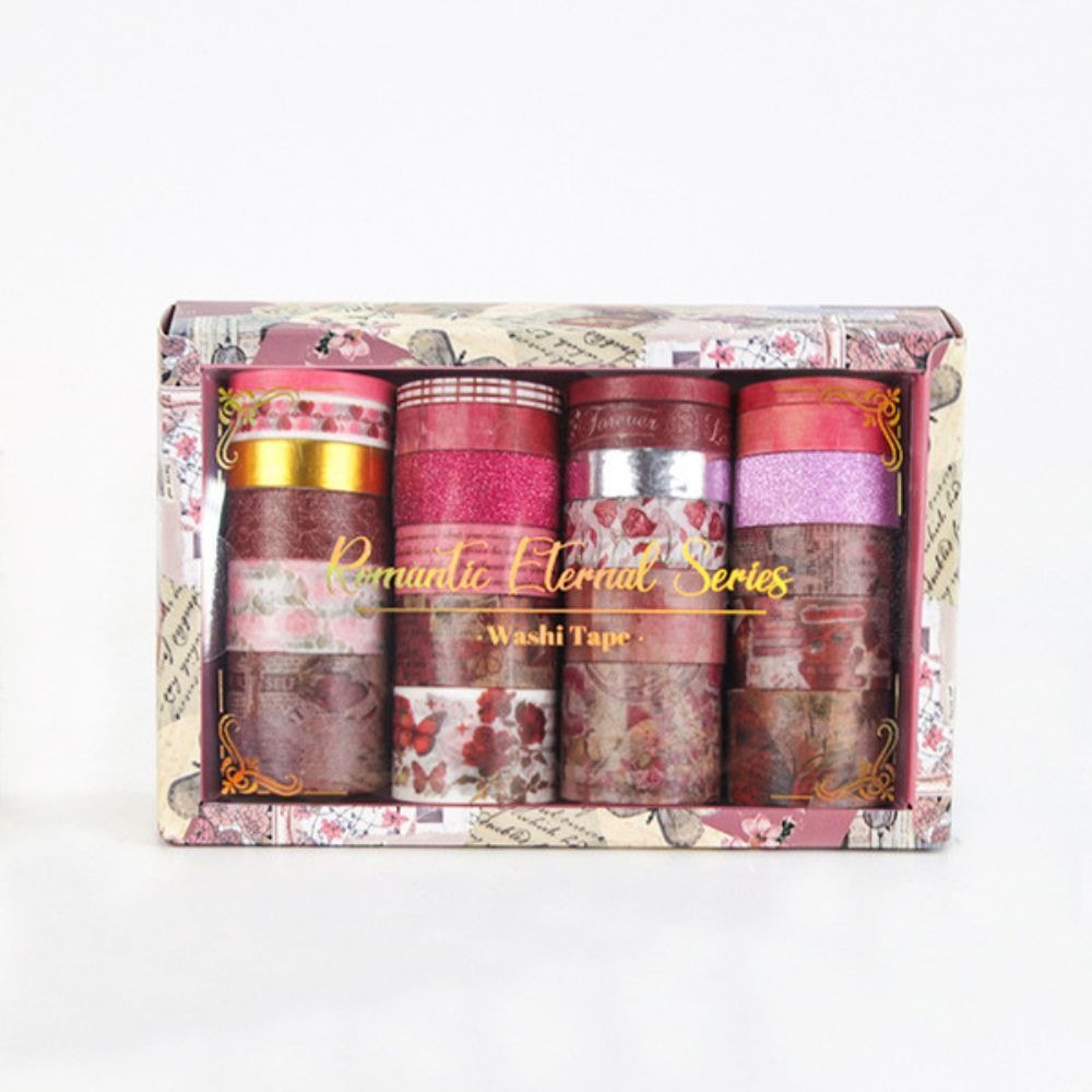 Romantic Eternal Series Retro Medieval Series Vintage Washi Tape Set – Decorative Masking Tape Collection with Assorted Retro Patterns, Multiple Widths & Colours for Scrapbooking, Journaling, Gift Wrapping, Card Making & DIY Crafts From CHARUKAJ