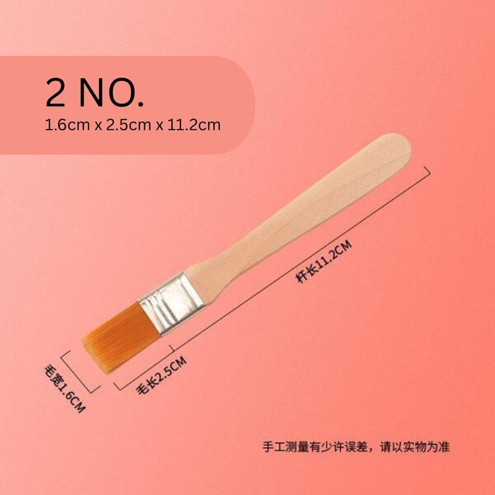 1 Piece "No.4" Professional Gesso Brush – Premium Synthetic Durable Brush for DIY Art, Crafts, Gesso, Acrylic, Primer & Canvas Preparation | Lightweight Artist Brush with White & Golden Bristles From ArtEase Studio by CHARUKAJ (2.4 × 2.8 × 12.0 cm)_img_2