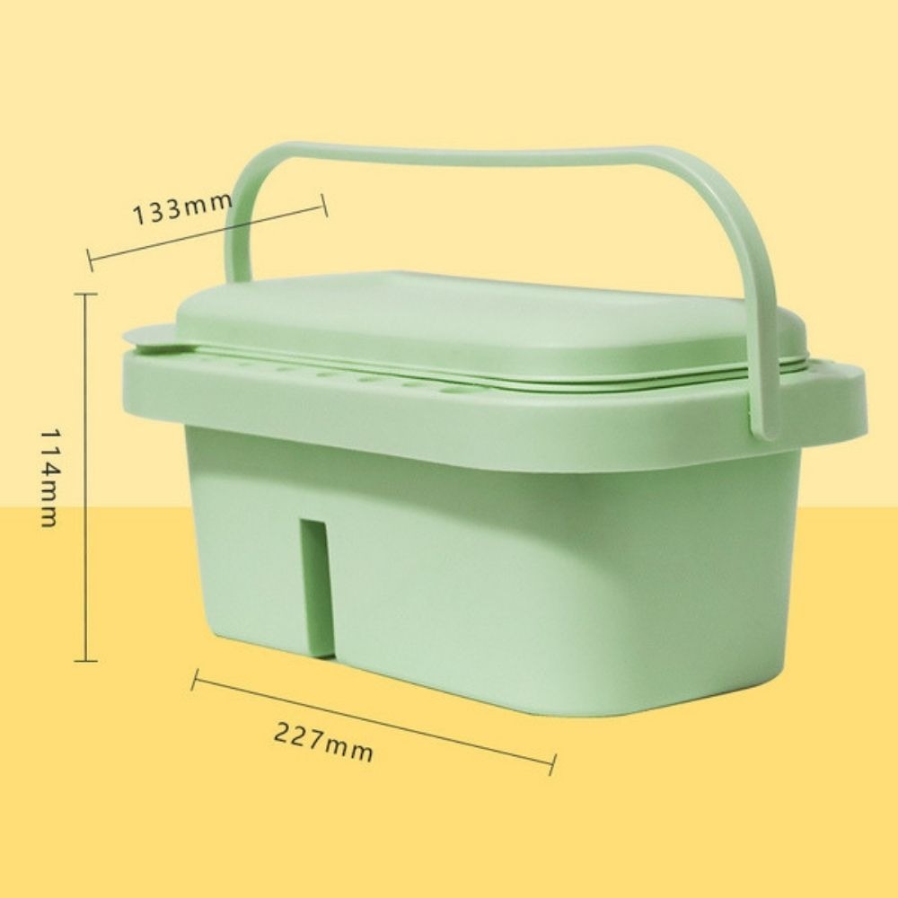 Green 3-In-1 Multi-Function Paint Brush Washer Basin – Portable Brush Cleaner, Brush Holder & Mixing Palette With Lid For Watercolor, Acrylic, Gouache & Oil Painting From CHARUKAJ