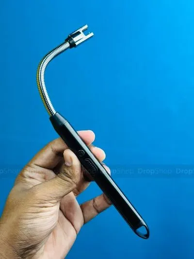 Type-C Rechargeable Windproof Arc Lighter with Flexible Neck – Random Color_img_3