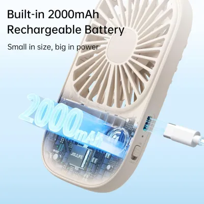 JISULIFE FA49 2000mAh USB Rechargeable Powerful Handheld Fan_img_2