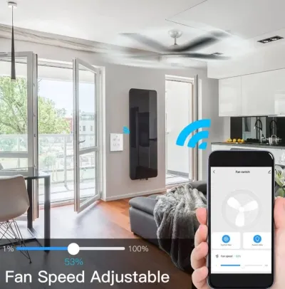 GearUP Wi-Fi Ceiling Fan Speed Controller & Light Switch — Smart TUYA/Smart Life App Control with Remote_img_1