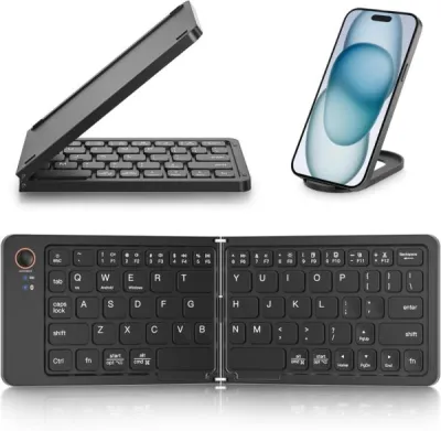 GearUP B023 Rechargeable Ultra Slim Folding Pocket Bluetooth Keyboard_img_2