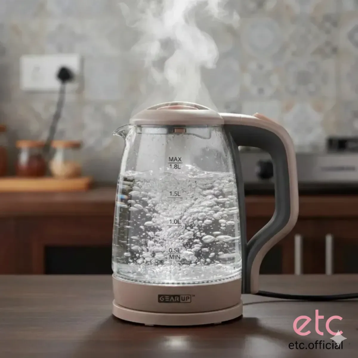 GearUP GK15 Electric Glass Kettle 1.8L (1500W)