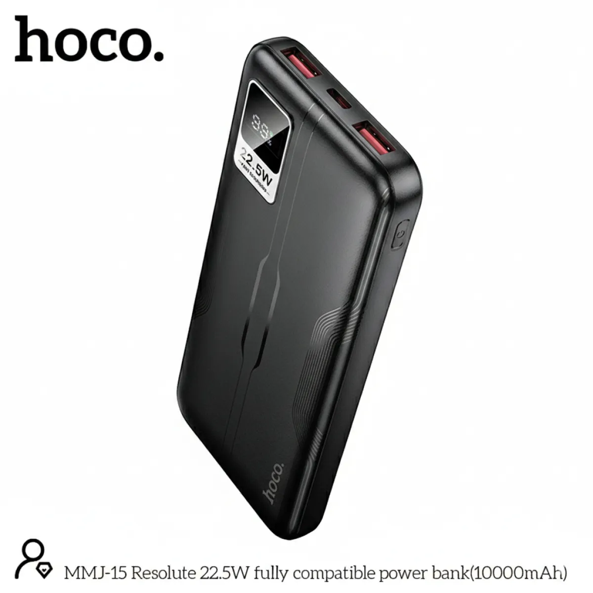 Hoco MMJ15 Resolute 22.5W Fast Charging Power Bank – 10000mAh