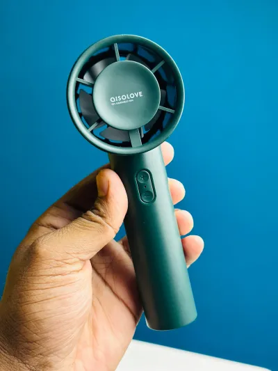 Xiaomi AISOLOVE F01 Handheld Turbo Fan (2000mAh Battery) – Green Color_img_3