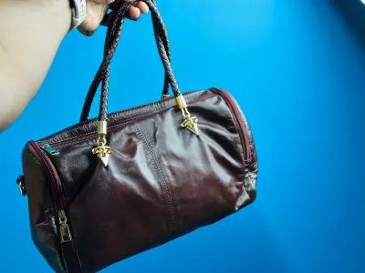 Original Leather Handbag for Women – maroon color_img_5