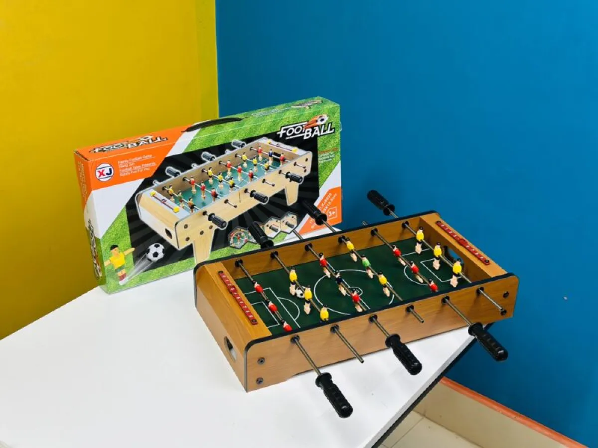 Wooden Tabletop Football Game for Kids (50x25x9 cm)