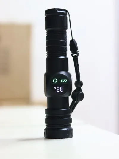GearUP K60 Rechargeable Flashlight 10W COB + LED Torchlight_img_2