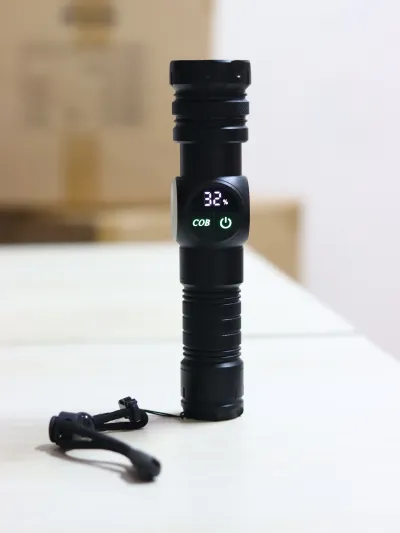 GearUP K60 Rechargeable Flashlight 10W COB + LED Torchlight_img_3