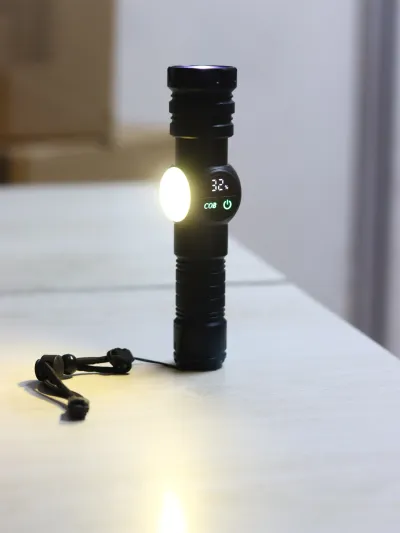 GearUP K60 Rechargeable Flashlight 10W COB + LED Torchlight_img_4