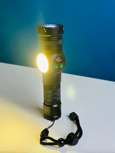 GearUP K60 Rechargeable Flashlight 10W COB + LED Torchlight_img_6