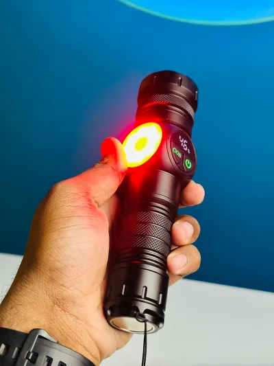 GearUP K60 Rechargeable Flashlight 10W COB + LED Torchlight_img_7
