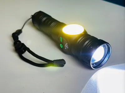GearUP K60 Rechargeable Flashlight 10W COB + LED Torchlight_img_8