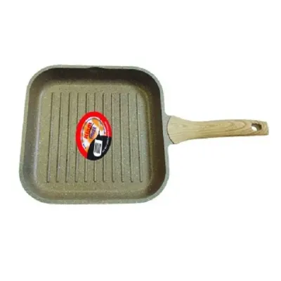 Kiam Die-Casting 26cm Grillpan   Kiam Die-Casting 26cm Grillpan With Glass Lid_img_1
