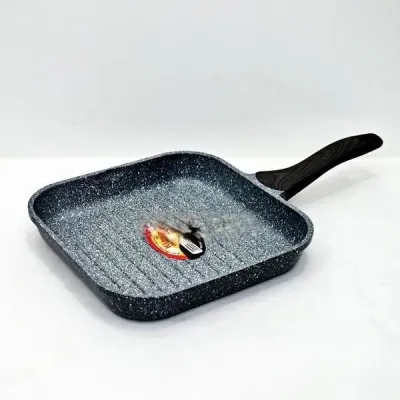 Kiam Die-Casting 26cm Grillpan   Kiam Die-Casting 26cm Grillpan With Glass Lid_img_0