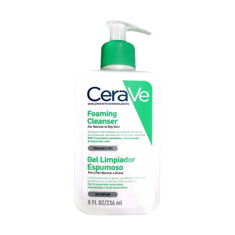 Cerave Foaming Cleanser For Normal To Oily Skin (236ml)