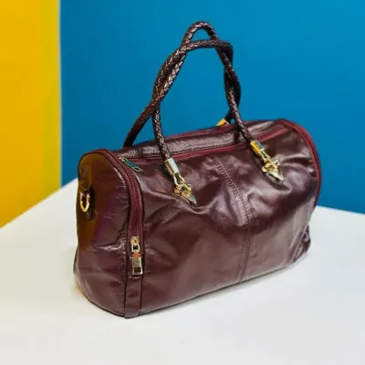 Original Leather Handbag for Women – maroon color_img_0