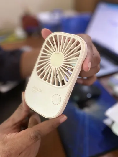 JISULIFE FA49 2000mAh USB Rechargeable Powerful Handheld Fan_img_9