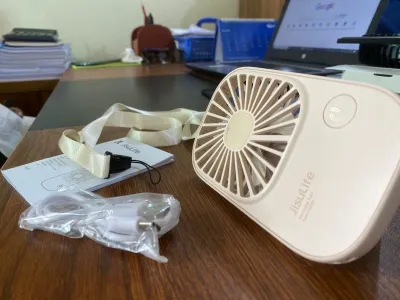JISULIFE FA49 2000mAh USB Rechargeable Powerful Handheld Fan_img_7