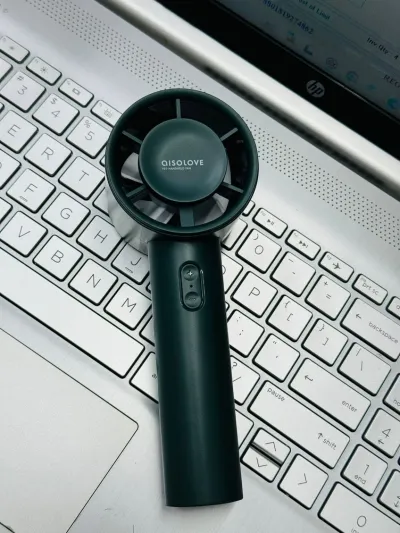 Xiaomi AISOLOVE F01 Handheld Turbo Fan (2000mAh Battery) – Green Color_img_0