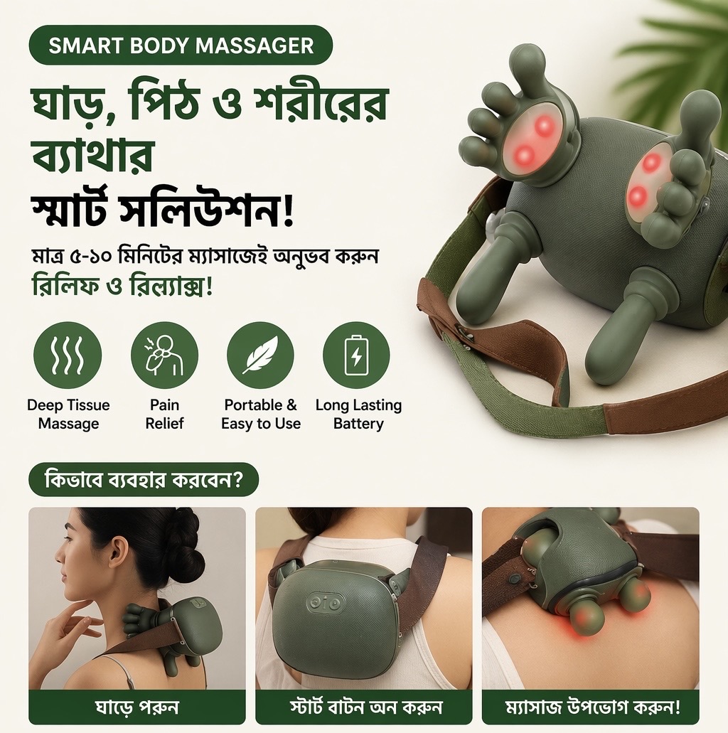 đĨ Premium Smart Body Massager đââī¸ â āĻāĻŦāĻŋ 1