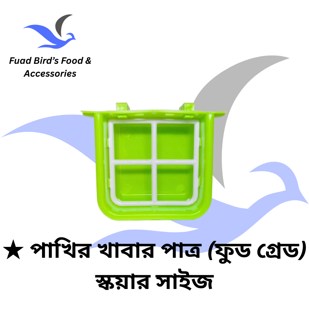 🔰 Bird's Food Pot (Food Grade) Square Size_img_1