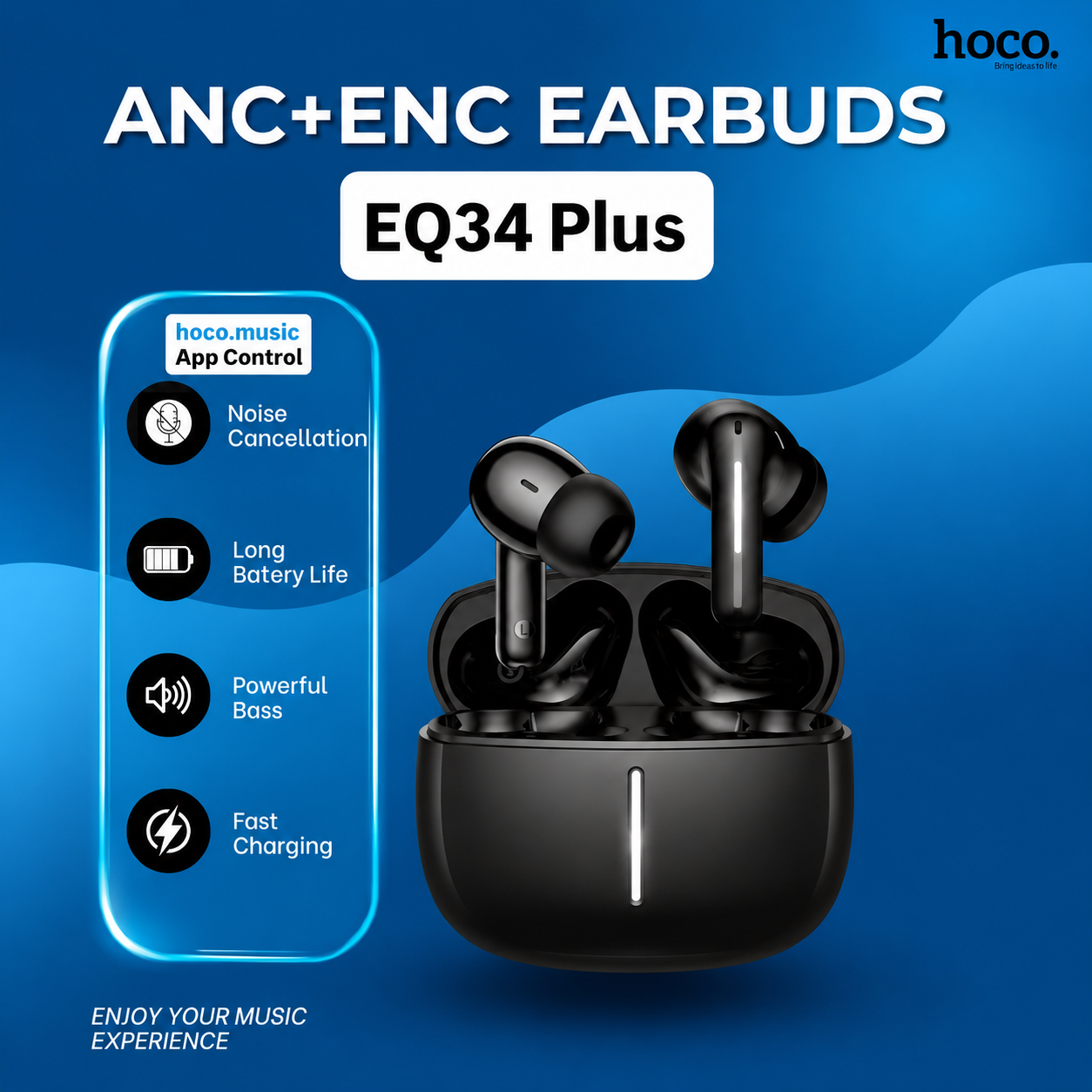 🎧 HOCO EQ34 Plus Rima TWS Earbuds