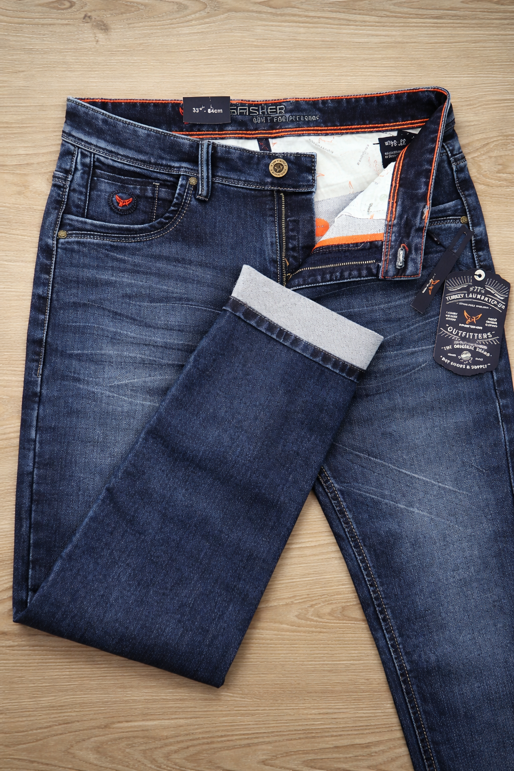King Fisher knit Denim Pant
