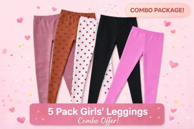 Soft Fit Kids  5 pcs Leggings(বাচ্চাদের ৫ পিস কম্বো লেগিংস সেট)_img_0