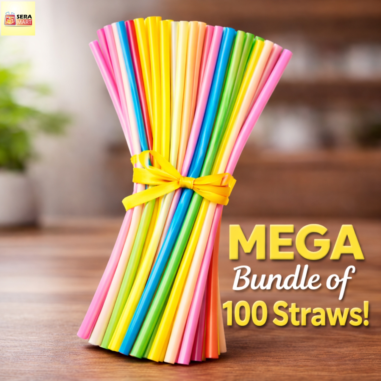 Magic Flexi Drinking Straws –মেগা ১০০ পিস কালারফুল বান্ডেল